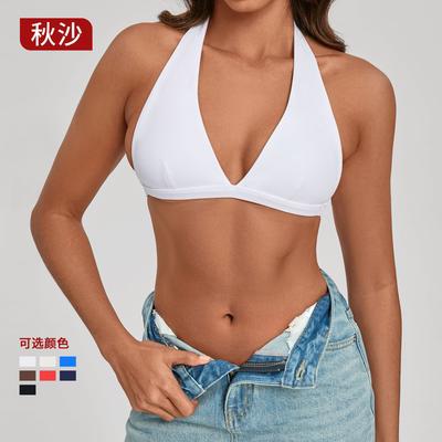 Neck Yoga Clothes Tight Quick-drying Sports Yoga Bra Outdoor Running Backless Fitness Underwear