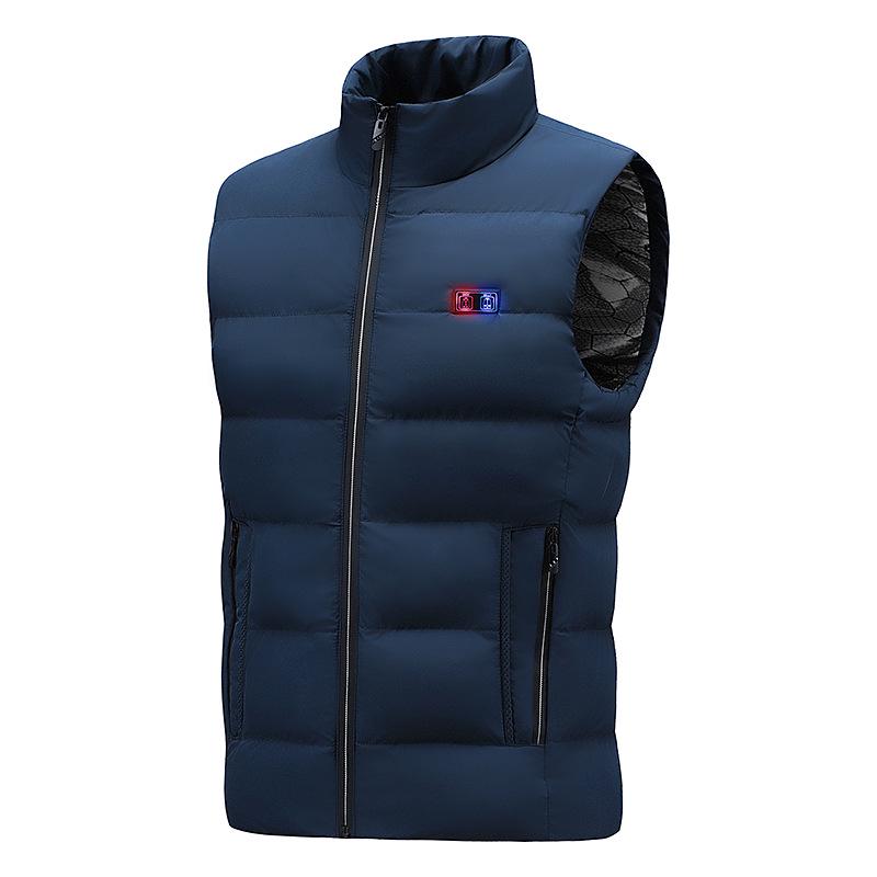 Smart Heated Vest: 9-Zone, USB-Charge, Unisex Winter Jacket with Dual-Switch Temperature Control