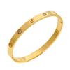High-End Women's Titanium Steel Cross Nail Bracelet with Diamond Buckle - Non-Fading European and American Fashion Jewelry