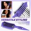 Professionele Ontklittings- & Krulkam - Brede Tand Haarstyling Tool voor Nat & Droog Haar, Moeiteloze Krulvorming & Volume