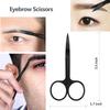 Eyebrow Scissors with Comb, KAJUDA Facial Hair Small Grooming Scissors For Men Women - Eyebrow Trimmer Scissor for Eyebrows, Nos