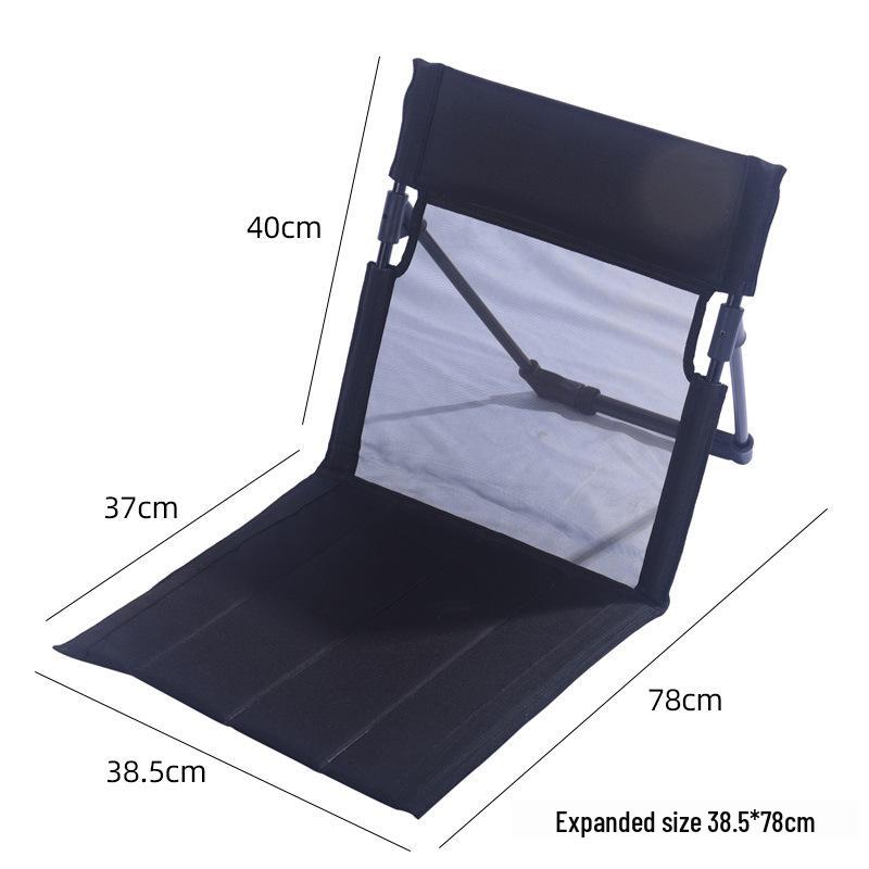 Breathable Mesh Folding Aluminum Camping Chair with Extended Backrest