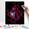 SpiderMan Oil Art Painting Kit Home Wall Decor Handmade Gift for Marvel Fan Cool Neon Hero Pattern Canvas Picture Room Decoration DIY