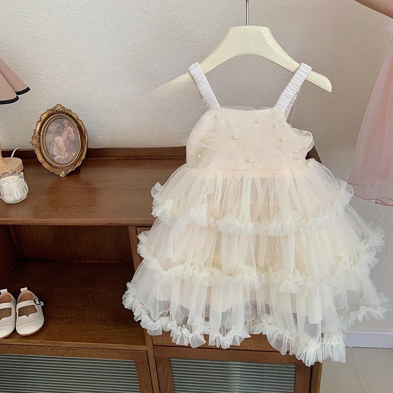 Neues Mädchen Träger Kuchen Puffiges Prinzessinnenkleid