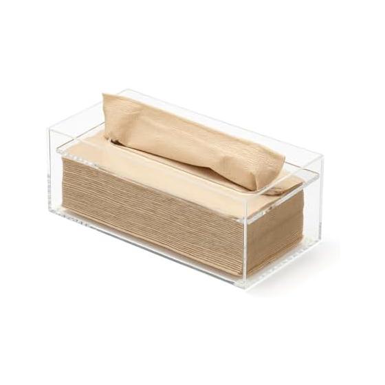 MUJI Акриловая коробка для салфеток/Для коробочных салфеток Внутренние размеры примерно Ширина 24,5 x Глубина 12 x Высота 9 см 76037262