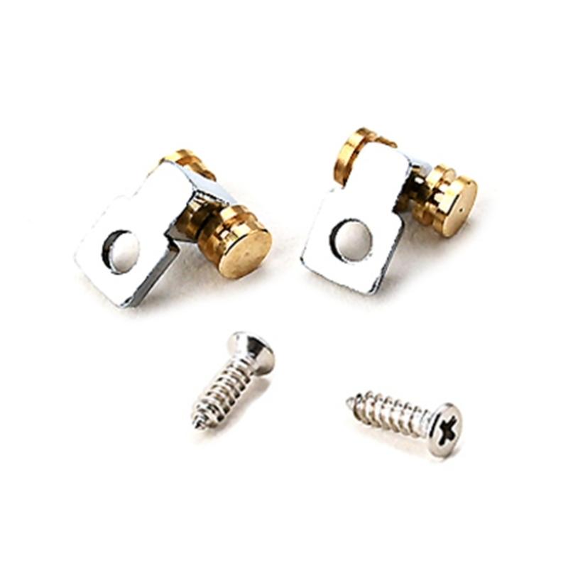 2 Pcs Guitars Roller String Trees Durable Standard Guitar String Guide Retainer with Screws Electric Guitar Accessories