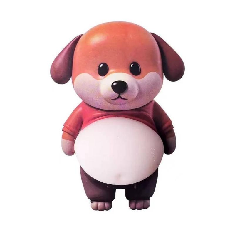 Pressure Relieving 3D Adhesive Dog Sticker Shiba Inu Design Suitable for Preventing Car Door Collisions Home Decoration
