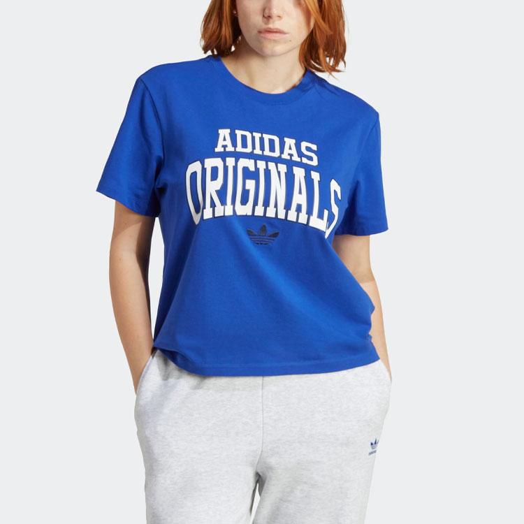 Adidas Originals T Shirt Women's Fluorescent Blue IC5982