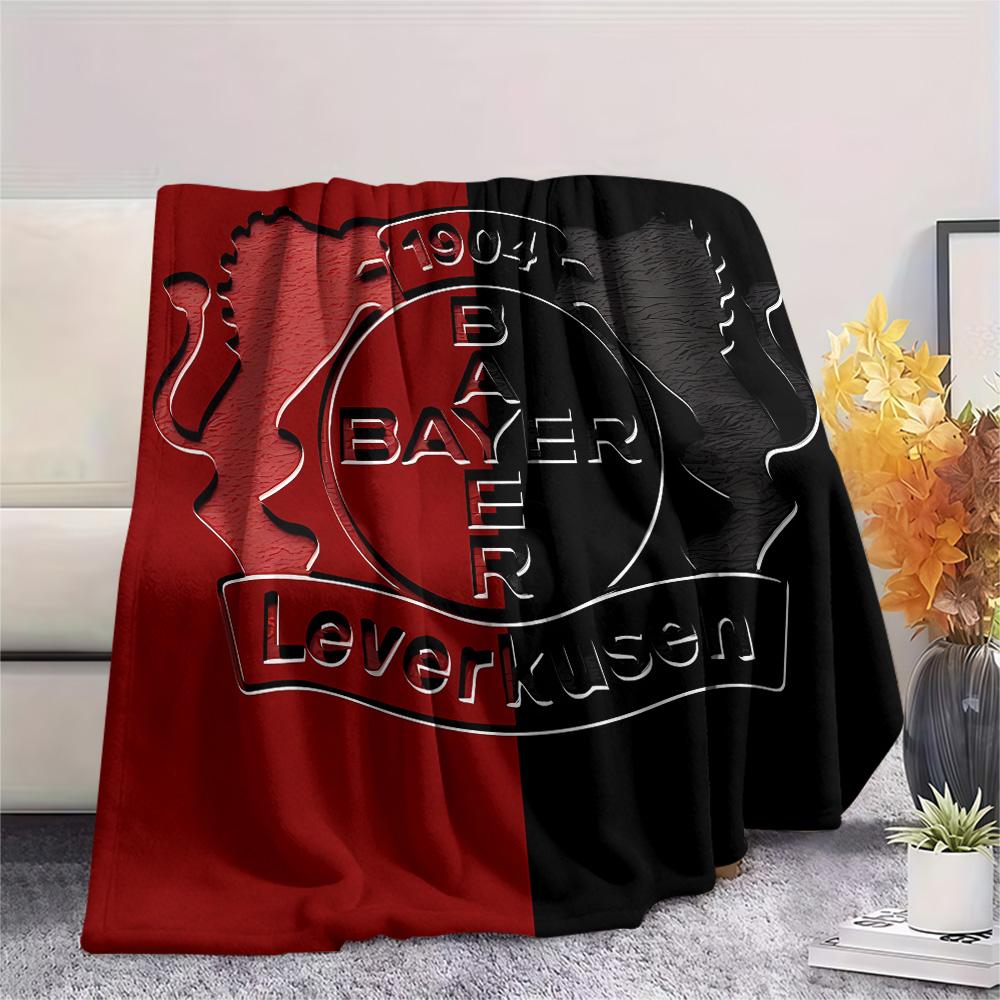 Bayer 04 Leverkusen Print Flannel Blanket, High Quality Comfortable for All Seasons, Home Decor, Warmth and Comfort, Perfect for Christmas Gifts