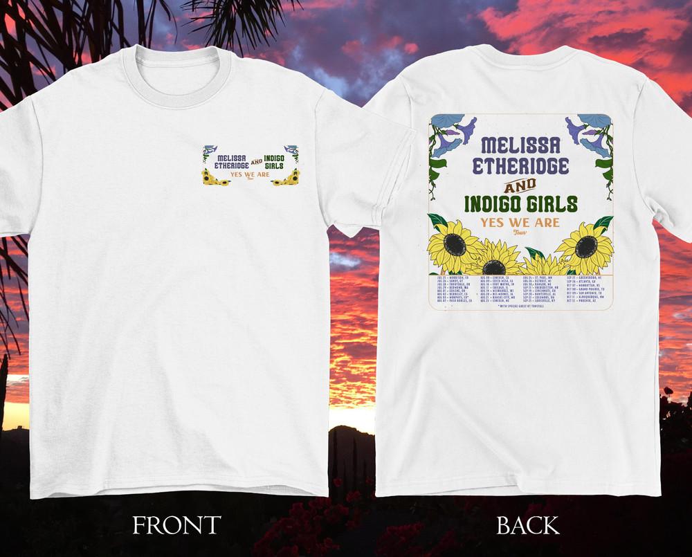 2 Sides Melissa Etheridge 2025 Yes We Are Tour Shirt White Unisex S-5XL 1G0274 Unisex T-Shirt XXXXL