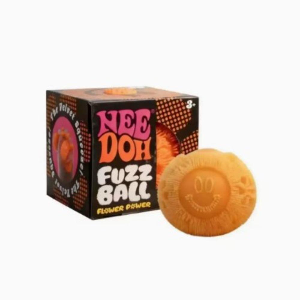 2026 New NeeDoh Fuzz Ball Flower Style Burr Pinch Ball Velvet Texture Pinch Stress Relieving Sensory Release Toy
