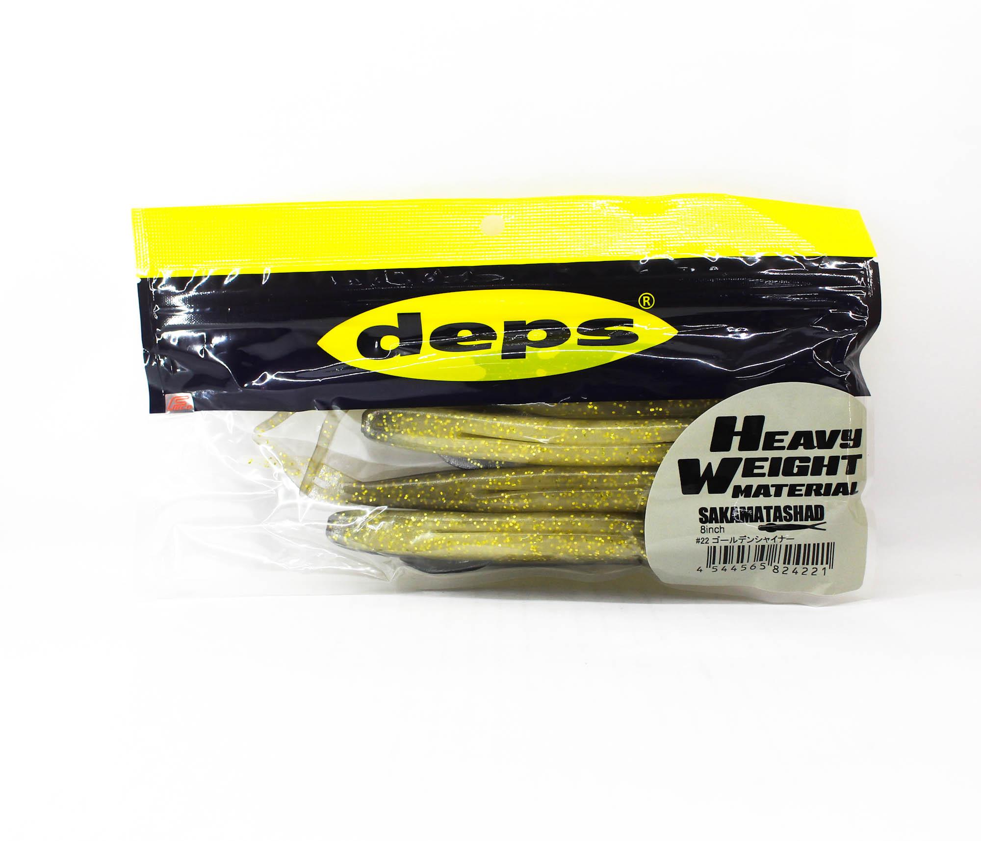 

Мягкая приманка Deps Sakamata Shad 8 дюймов, тяжелый вес 22 (4221)
