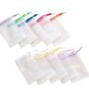 Gentle Facial Cleansing Net For Soap Bars Creates Rich Lather Quickly Soft PE Mesh With Hanging Rope For Bathroom Storage