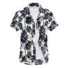 Palm Tree Printed Hawaiian Beach Shirt för män Kortärmad sommar 5XL Aloha-skjortor Herr Semesterkläder