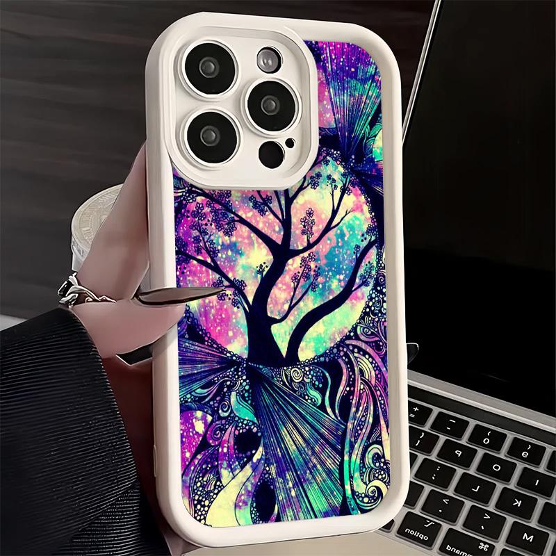 Phone Case for iPhone 17 Air 16E 15 16 Pro Max Mandala Sunflower Dreamy Style Cover 14 Plus 13 12 Mini Soft Shell Silicone Funda