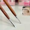 Wood Double Headed Nail Art Brush Carving Flower Painting Pen Mixing Pen DIY Manicure Tool Multifunctional
