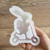 Easter Themed Ornament Mould Flexible Silicone Mold for Rabbit Figurine Decoration Gypsum Mold Jewelry Making Supplies