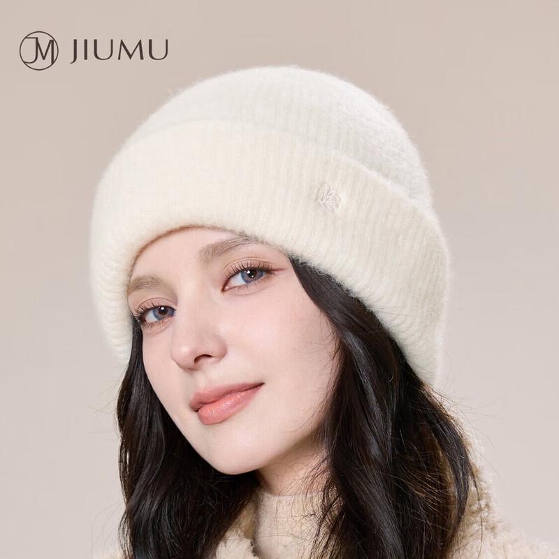 JIUMU Женская зимняя вязаная шапка из 100% шерсти альпаки One Size