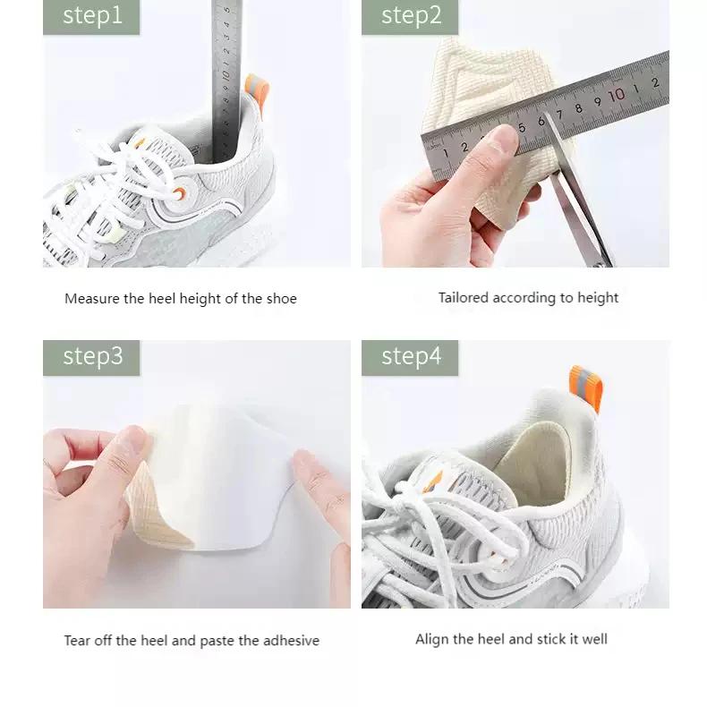 1 Pair Adjustable Size Antiwear Feet Patch Heel Pads for Sport Shoes Heel Anti Blister Friction Insert Protector Back