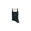 Chaussettes - BILLYBELT - Rayées Vert/Gris - Coton peigné - Mi-mollet - Renforcées aux talons