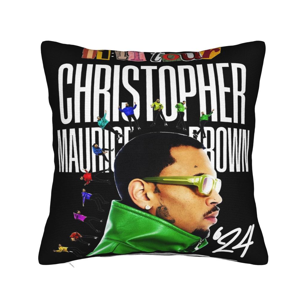 Pillow Case Chris Brown Breezy Album Design Music Singer Pillow Cover For Chair Sofa Home Decor Kawaii Pillowcases