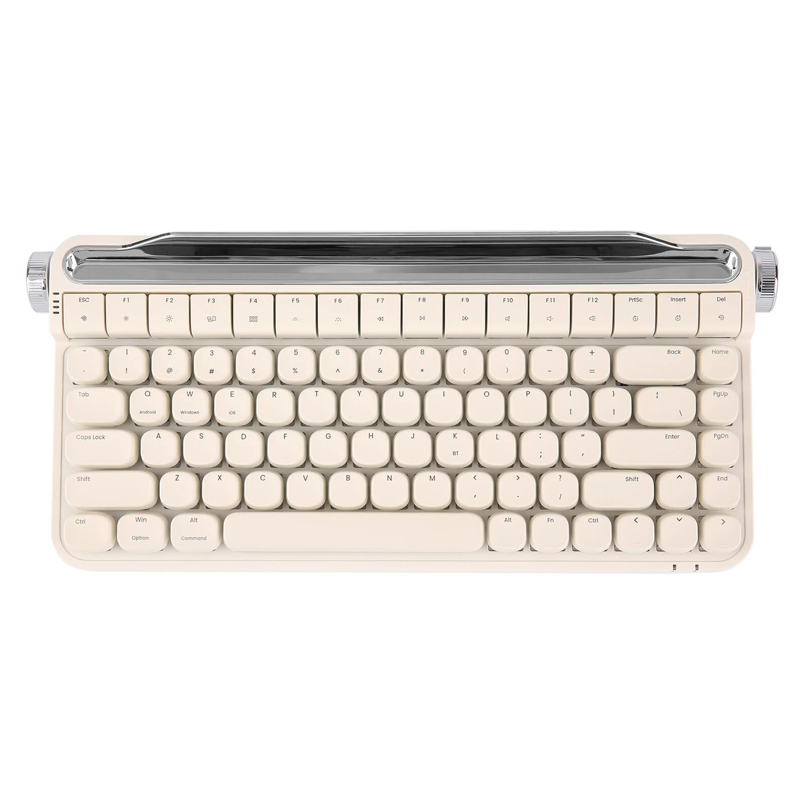 

OUSEITECH x ACTTO B703 Mechanical Retro LED Blue 84 Compatible with and with for and Laptops Typewriter-Style Keyboard, Wireless, Design,