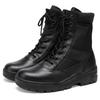 Real Cowhide Warm High-top Combat Boots Men's Outdoor Hiking Shoes Non-slip and Wear-resistant Desert Boots Winter Tactical Boots
