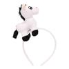 Cartoon Horse Headband Mascot New Year Headpiece Cute Plush Hair Hoop  Photo Prop