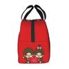 Monchhichi Cooled Lunch Lunch Thermal Cooler Lunch Soft Cooler Bag Bag, Black, Box, Insulation, Bag, Zippered, Compact, Bag, Bag, Tote/Eco