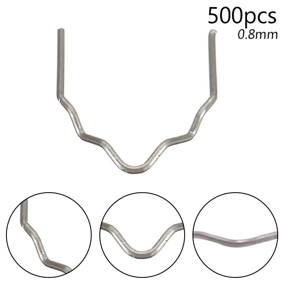 0.8mm Hot Stapler Staple 500Pcs Plastic Welder Repair Kit Brand New