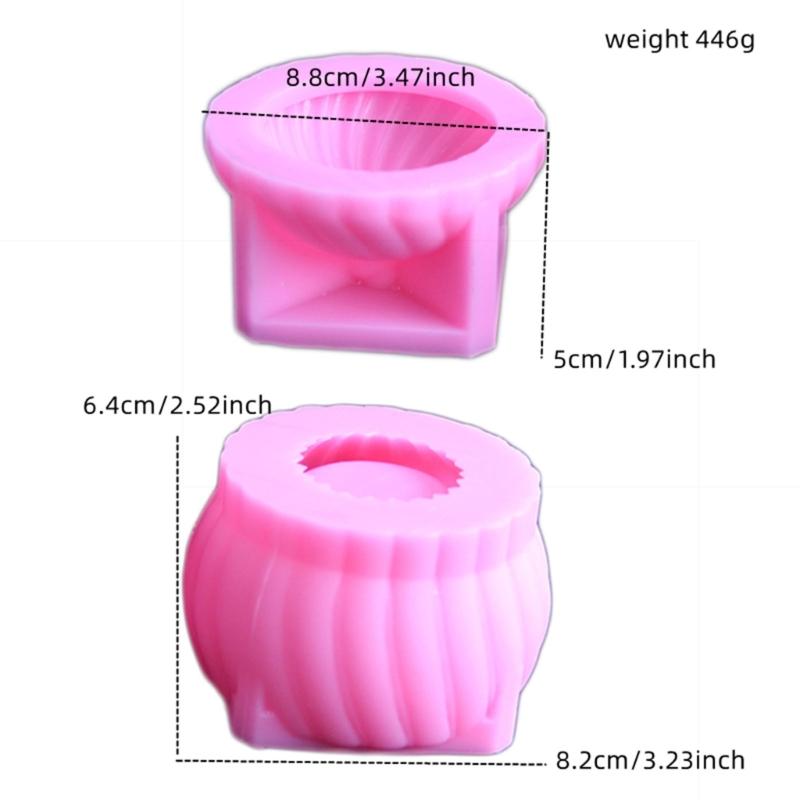 Flexible Epoxy Resin Container Mold Sphere Shaped Jar With Lid Perfect For Candle Holders And Christmas Decorations