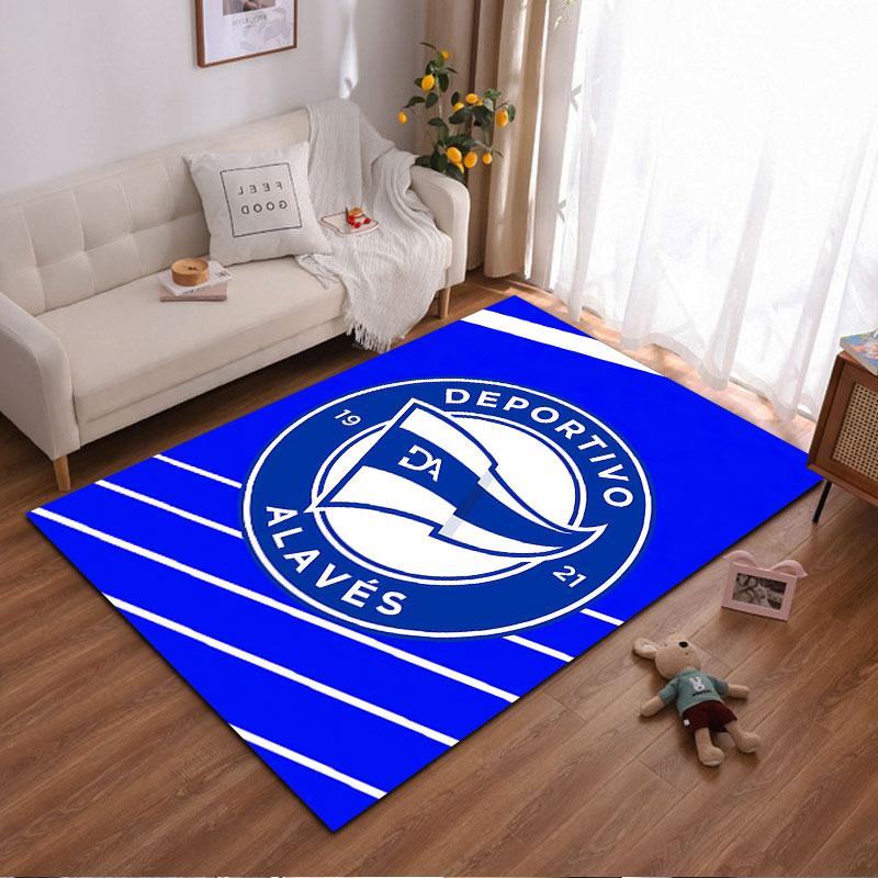 Deportivo Alavés Logo Carpet suitable as a non-slip mat for the living room or bedroom sofa