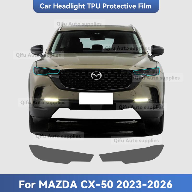 For MAZDA CX-50 CX50 -2026 TPU Headlight Anti-Scratch Smoke Black Transparent Modification Color Changing Protective Film