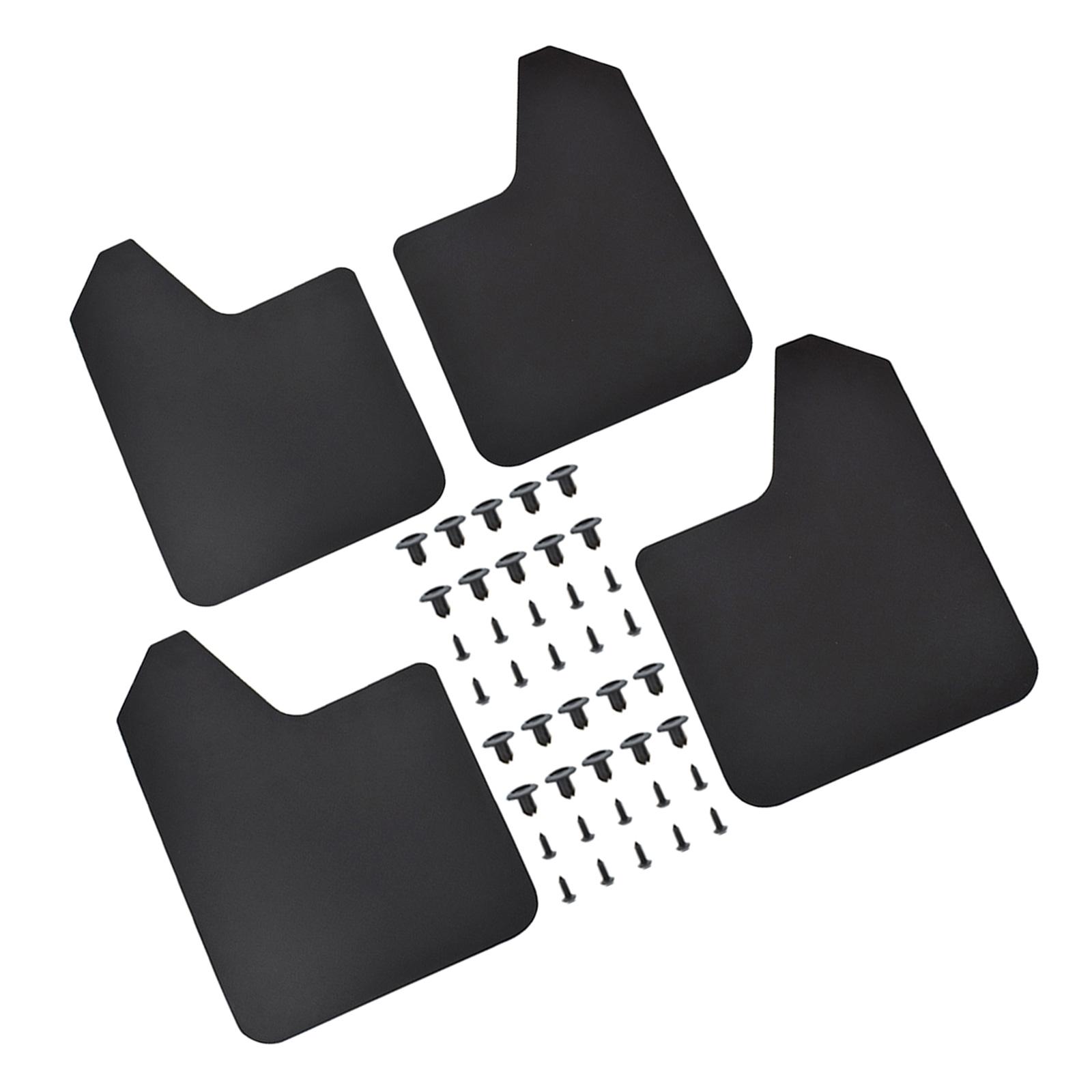 

Легко моющиеся универсальные автомобильные брызговики, простая установка, защита от грязи и мусора для семейных автомобилей, приключений на свежем воздухе, 4 шт.