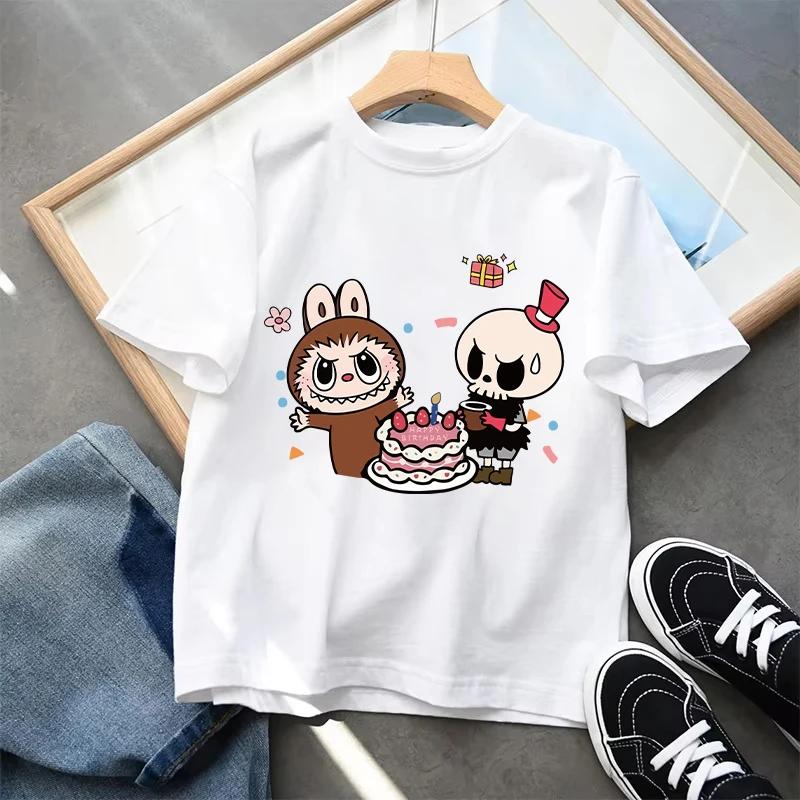 Monster Elf Cartoon Graphic Printed T-shirt Kids and Women Tees Top Summer Casual Men's Unisex Short Sleeve Clothing