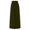 Damen Farbtrense Elastischer Bund Weiter Beinschnitt Hoher Bund Lange Culotte