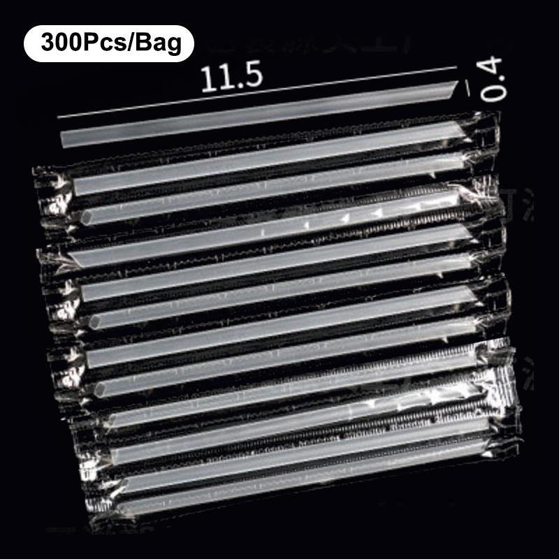 Disposable Drinking Straw Transparent Plastic Drinking Straw For Milk Smoothie Slushie Juice Bubble Tea Straw