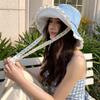 Sweet Cowboy Fisherman Hat Big Brim Women's Sun Hat Fashion Lace Ribbon Hat  Travel