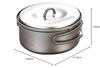 EVERNEW Titanium Cooker 1 Ceramic ECA421