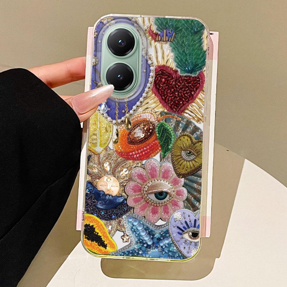 Planet Fruit Sun Eye Water Texture Women Girls Phone Case for Xiaomi Poco X5 X7 M6 Pro X6 X3 Pro NFC C75 C71 C65 C61 M5S Cover