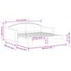 Pull Out Daybed Light Grey 90x190 cm Fabric