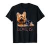 Yorkie Shirt Liebe Yorkshire Terrier Geschenke Herren Damen T-Shirt