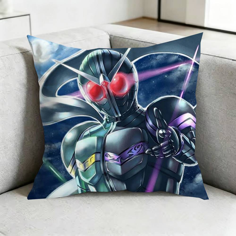 KamenN RRider Pillow Case Square DoubleSided Sofa Cushion Cover Bedroom Bedside Pillow Gift