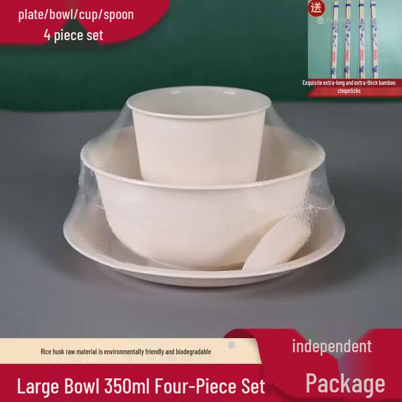 Eco-Friendly Rice Husk Dining Set