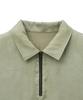 NOIRER Fluid Half Zip Polo Shirt (Pale Green)