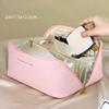 Portable Large Capacity PU Portable Toiletry Bag Travel Storage Bag Organ Pillow Makeup Bag