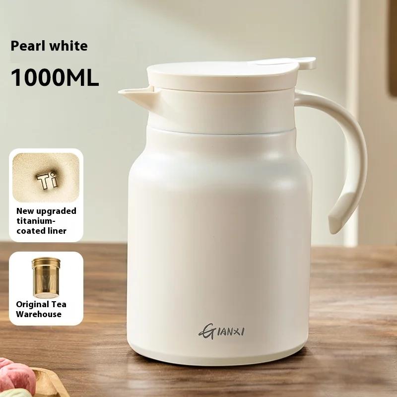 Teapot Titanium Teapot Household Sealed Thermos Large Capacity Teapot Tea Separation Stewing  Cold Insulation