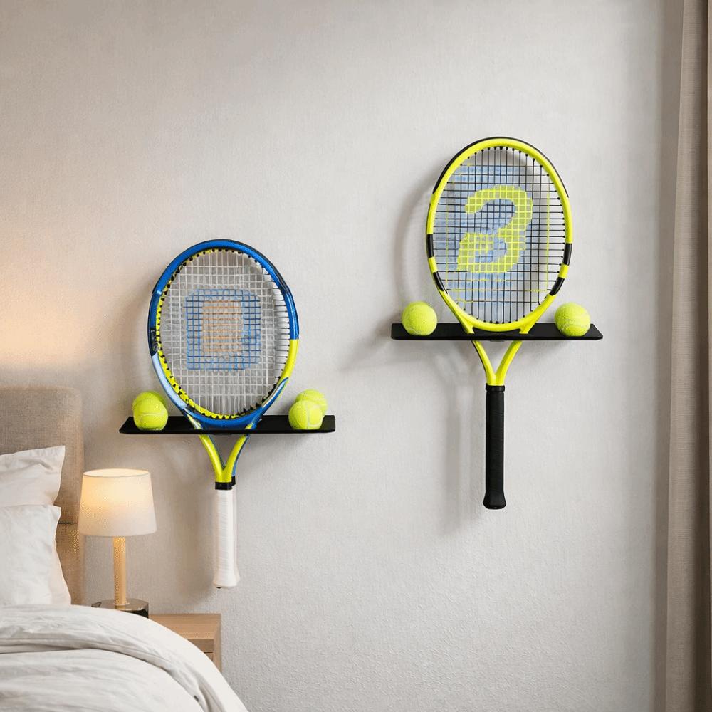 Wall-mounted Tennis Racket Storage Rack Large Capacity Badminton Racket Storage Rack for Home