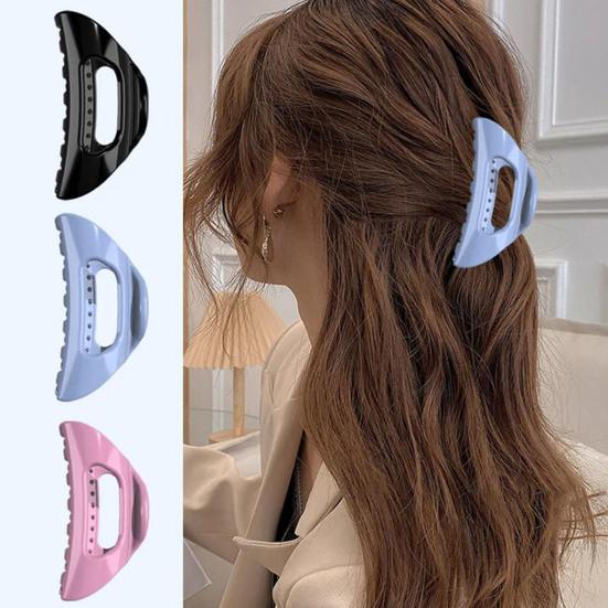 Women Hair Claw Anti-slip Teeth Anti-Breaking Medium Size Hair Clip Decorative Hair Styling Tool Thick Hair Accessory