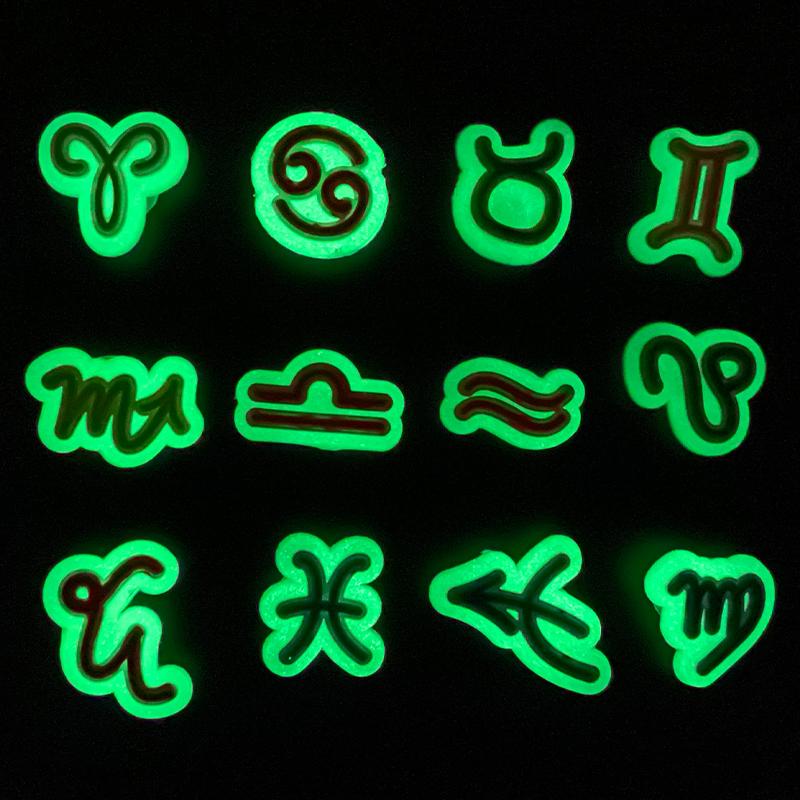 New Glow In The Dark Shoes Charm Pins for Luminous Shoe Charms Set for Clog Sandals Shoe Decoration DIY for Men Women Kids 1PCS